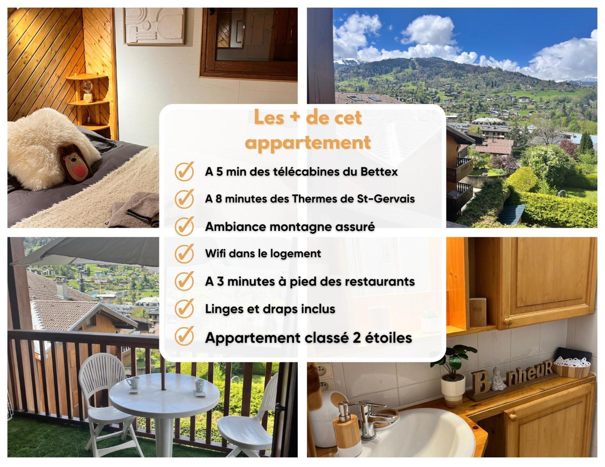 Ski Ou Thermes? Un Appt Cabine Avec Vue Magnifique Saint-Gervais-les-Bains Dış mekan fotoğraf